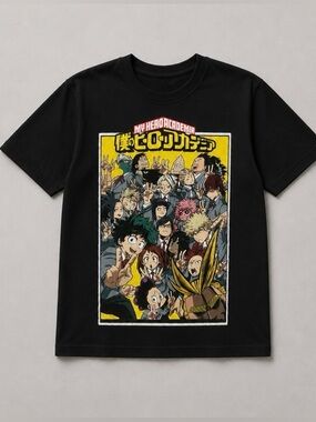 My Hero Academia- Funmation Black  Graphic Tee XL
